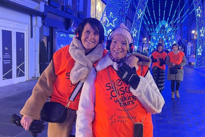 a group of people that are standing in the snow